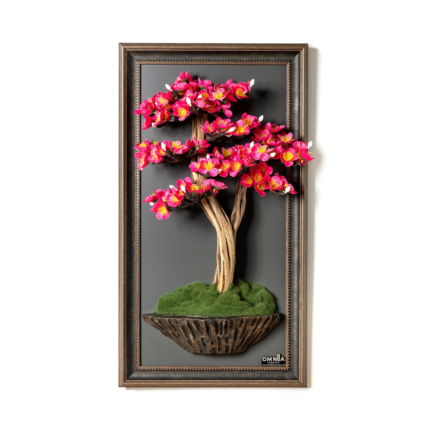 Bonsai Tree Tableau - 2-1 - Tree Portrait, Tree Wall Art, Tree Wall Decor, Wallboard, Home Decoration, Handmade