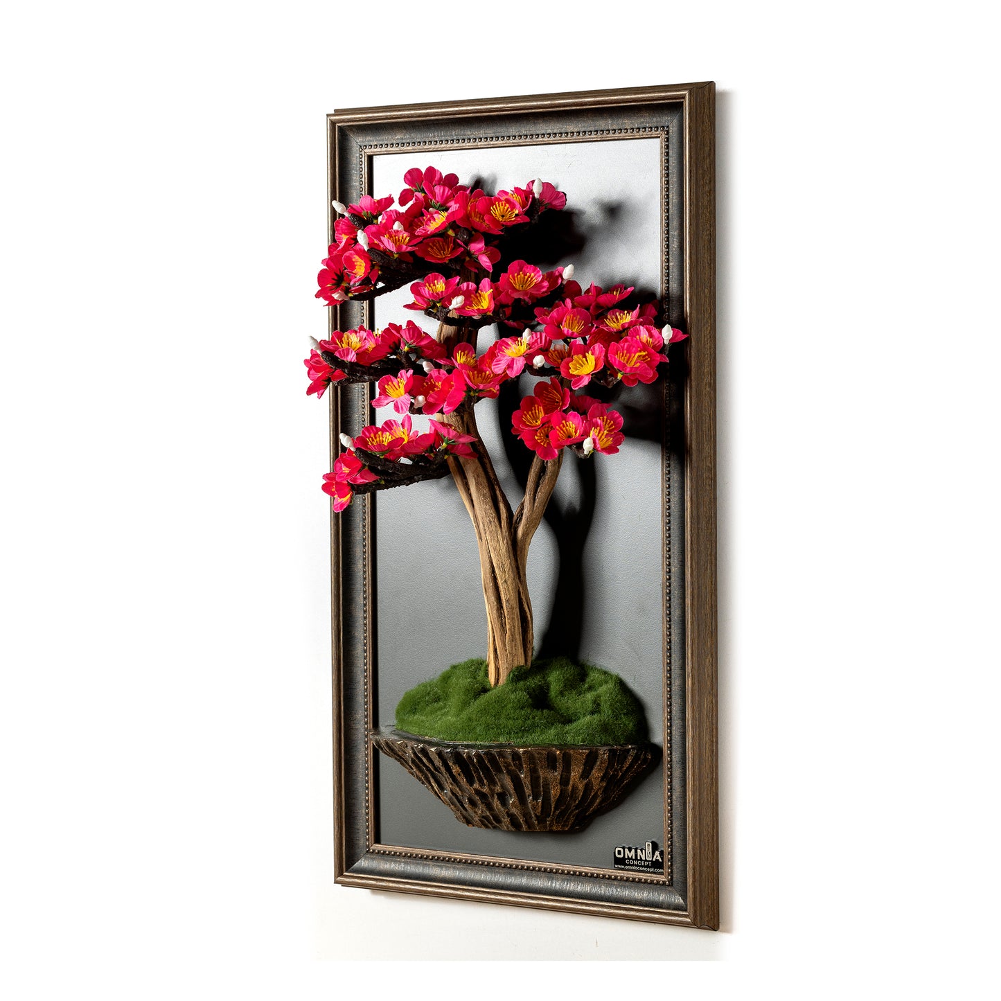 Bonsai Tree Tableau - 2-1 - Tree Portrait, Tree Wall Art, Tree Wall Decor, Wallboard, Home Decoration, Handmade