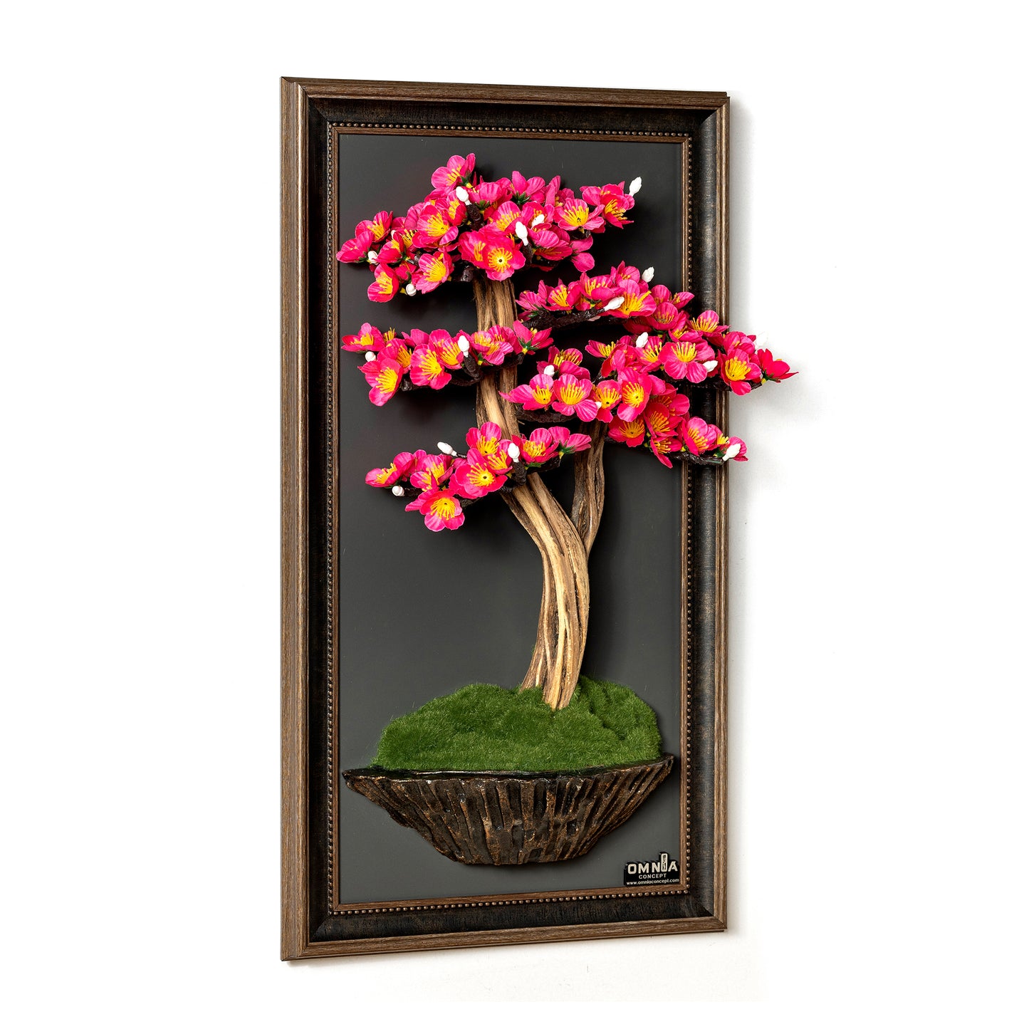 Bonsai Tree Tableau - 2-1 - Tree Portrait, Tree Wall Art, Tree Wall Decor, Wallboard, Home Decoration, Handmade
