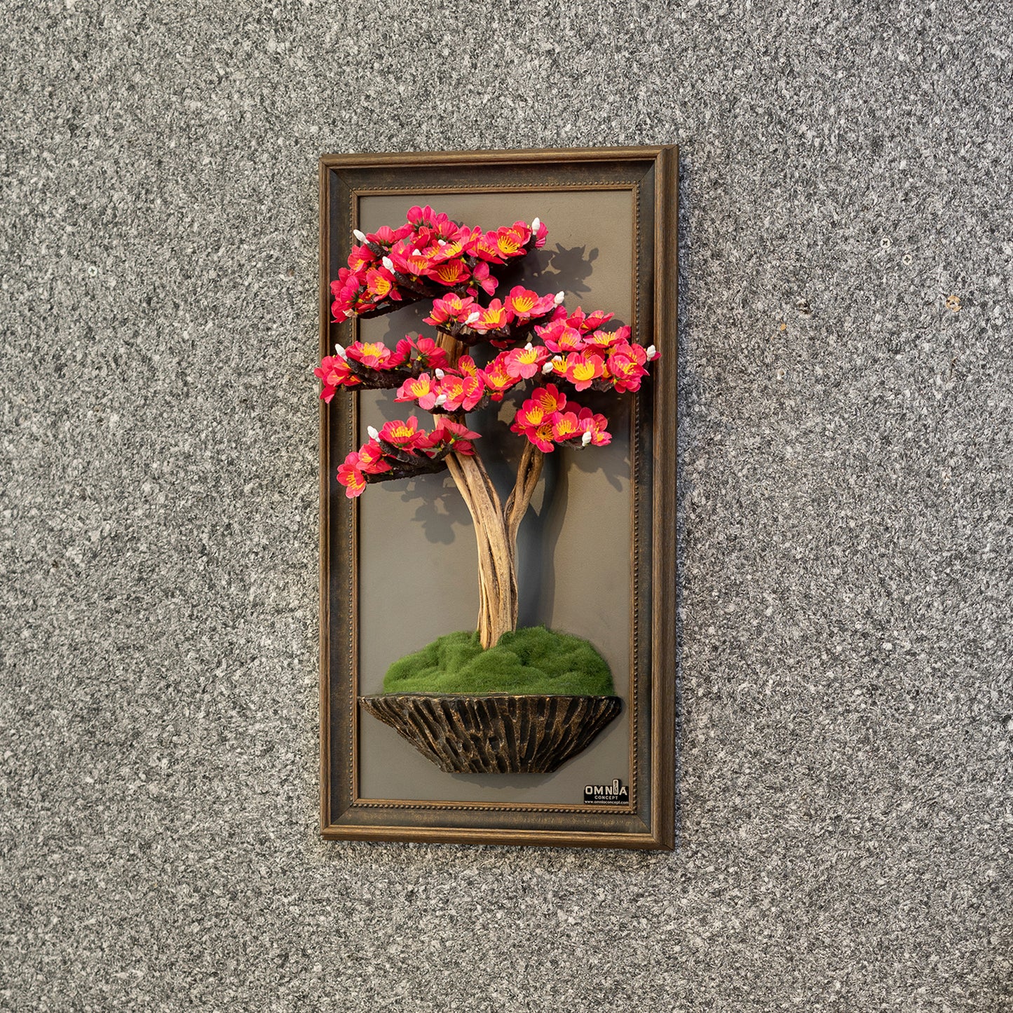 Bonsai Tree Tableau - 2-1 - Tree Portrait, Tree Wall Art, Tree Wall Decor, Wallboard, Home Decoration, Handmade