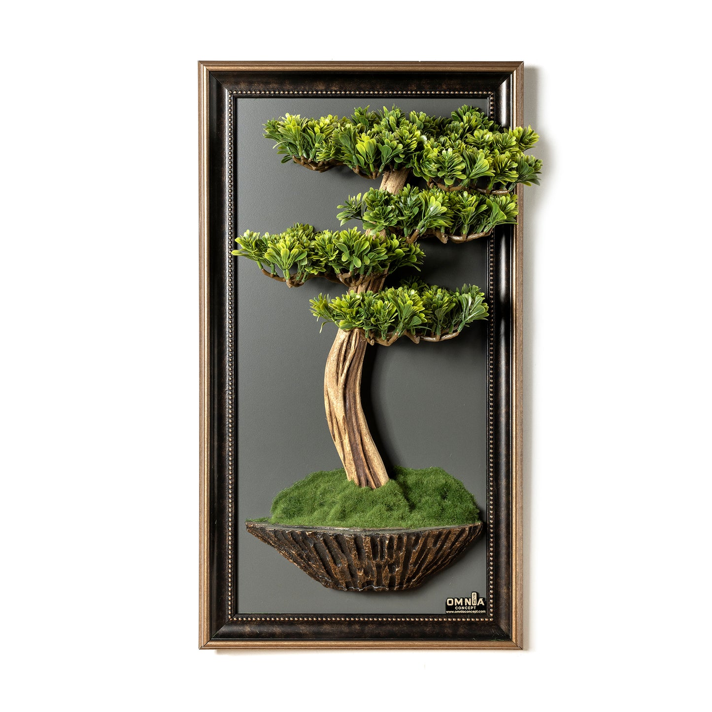 Bonsai Tree Tableau - 5 - Tree Portrait, Tree Wall Art, Tree Wall Decor, Wallboard, Home Decoration, Handmade