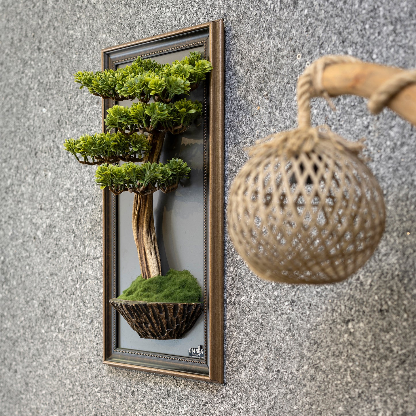 Bonsai Tree Tableau - 5 - Tree Portrait, Tree Wall Art, Tree Wall Decor, Wallboard, Home Decoration, Handmade
