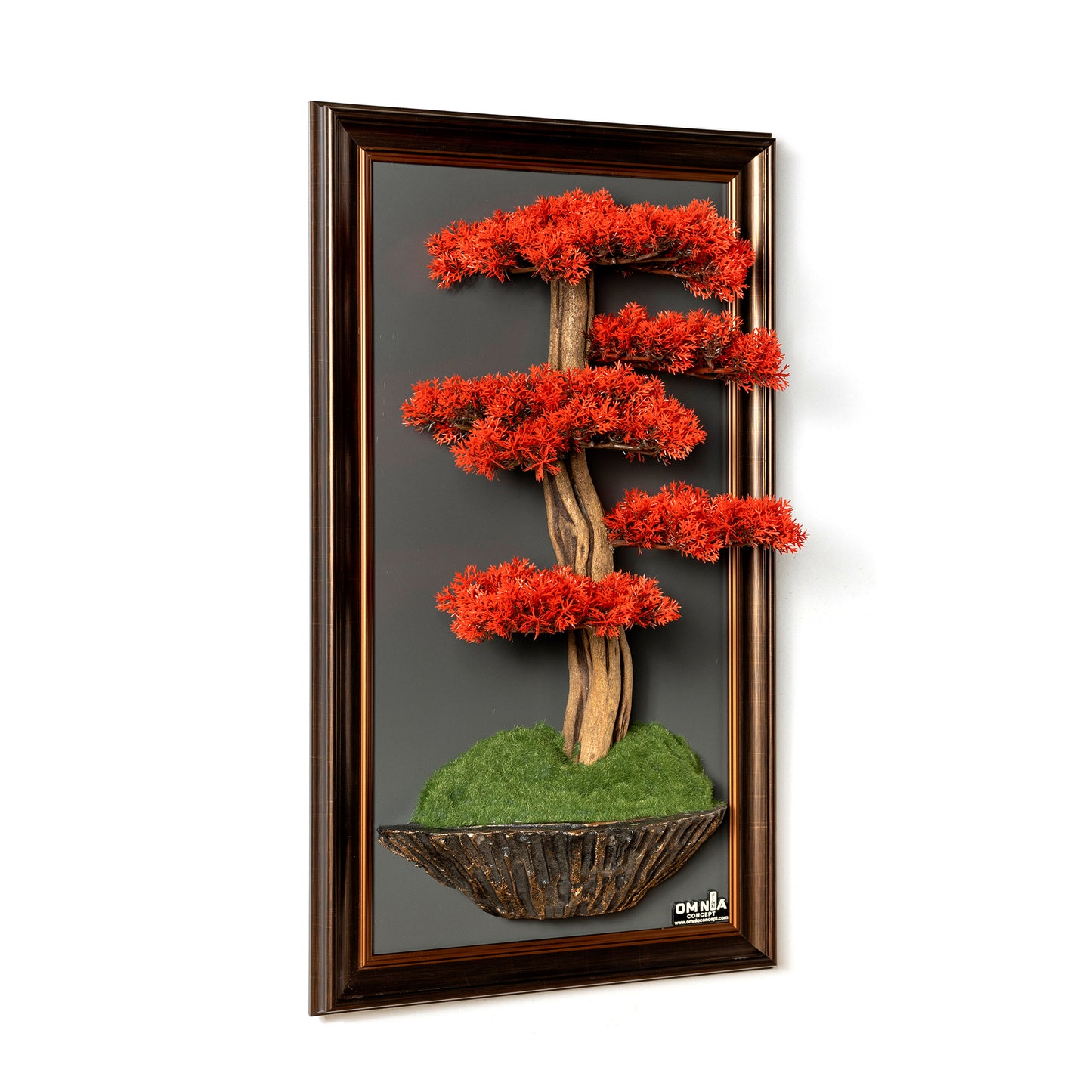 Bonsai Tree Tableau - 6-1 - Tree Portrait, Tree Wall Art, Tree Wall Decor, Wallboard, Home Decoration, Handmade