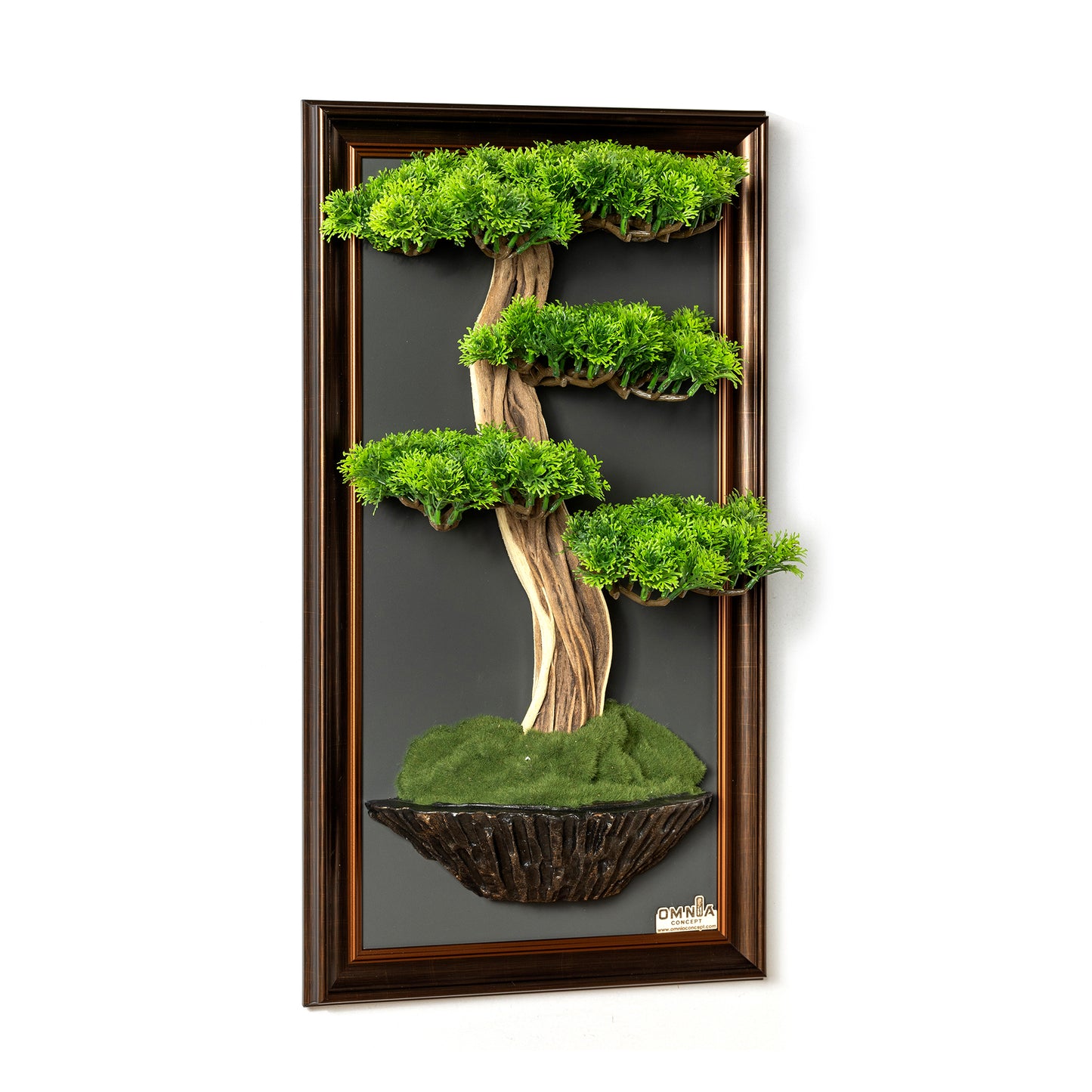 Bonsai Tree Tableau - 7 - Tree Portrait, Tree Wall Art, Tree Wall Decor, Wallboard, Home Decoration, Handmade