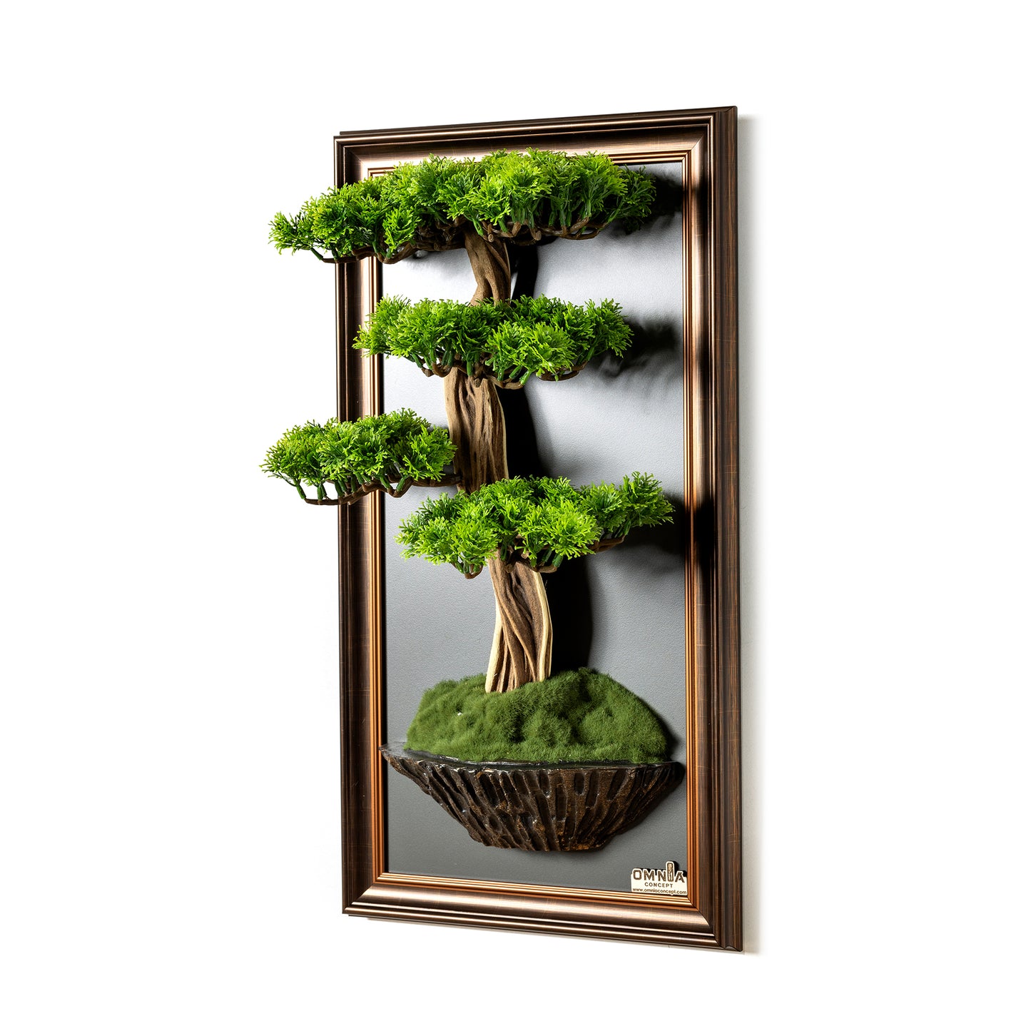 Bonsai Tree Tableau - 7 - Tree Portrait, Tree Wall Art, Tree Wall Decor, Wallboard, Home Decoration, Handmade