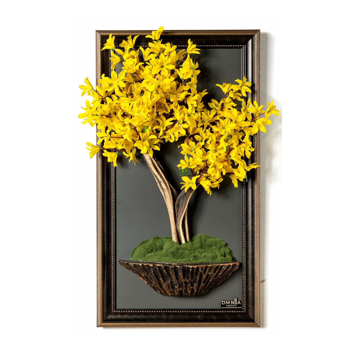 Bonsai Tree Tableau - 9 - Tree Portrait, Tree Wall Art, Tree Wall Decor, Wallboard, Home Decoration, Handmade