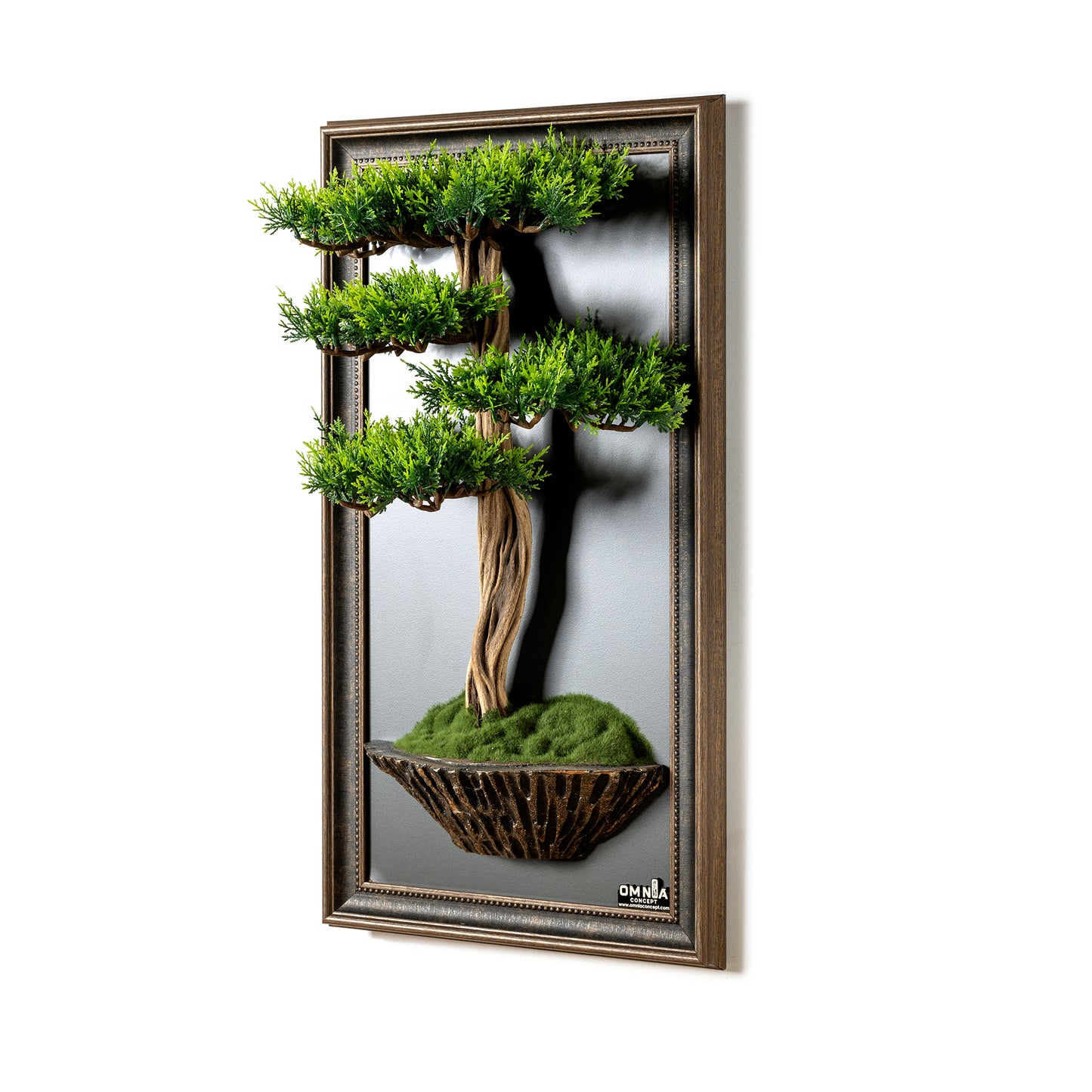 Bonsai Tree Tableau - 1 - Tree Portrait, Tree Wall Art, Tree Wall Decor, Wallboard, Home Decoration, Handmade