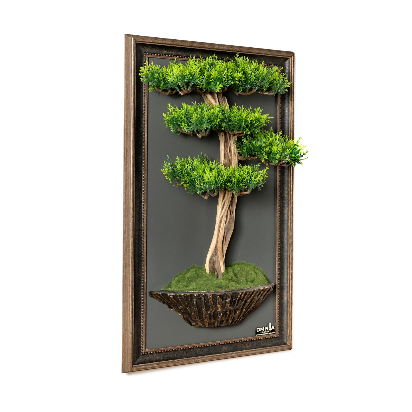 Bonsai Tree Tableau - 1 - Tree Portrait, Tree Wall Art, Tree Wall Decor, Wallboard, Home Decoration, Handmade