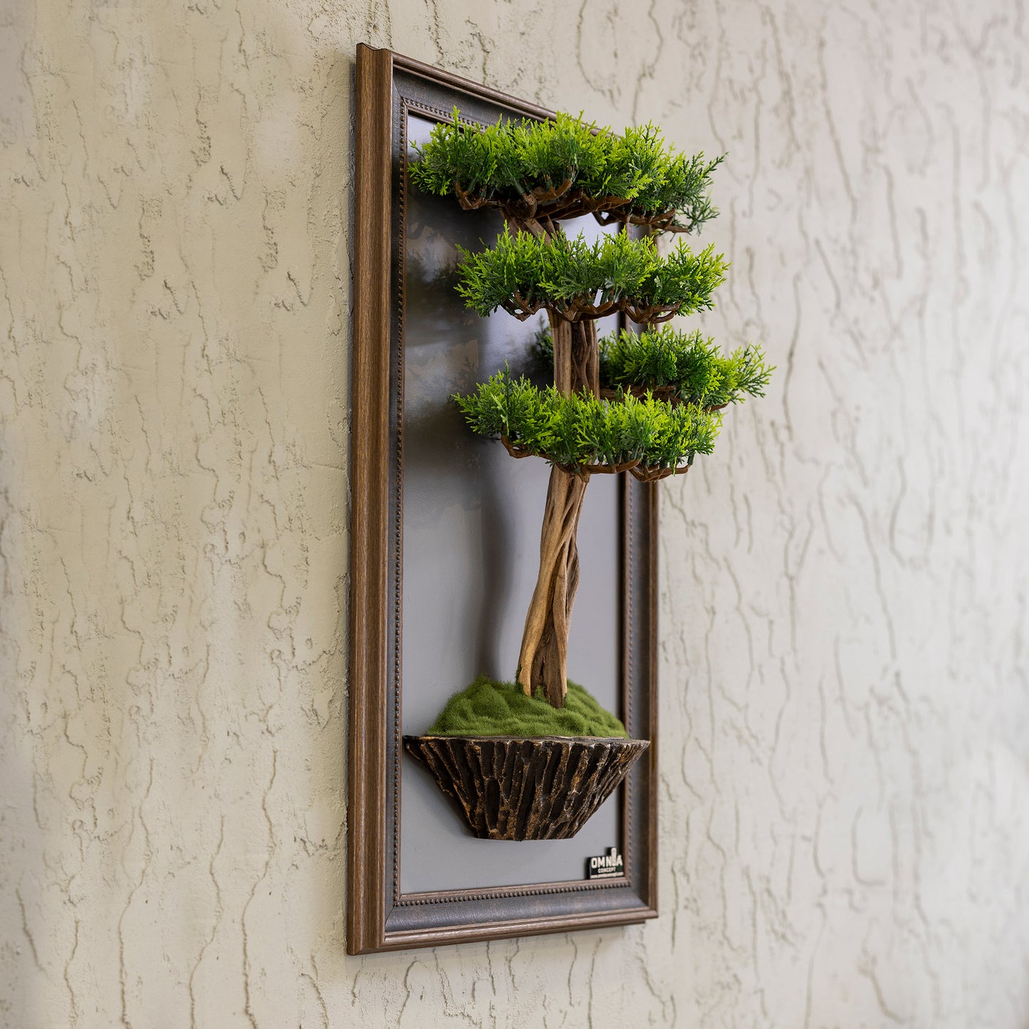 Bonsai Tree Tableau - 1 - Tree Portrait, Tree Wall Art, Tree Wall Decor, Wallboard, Home Decoration, Handmade
