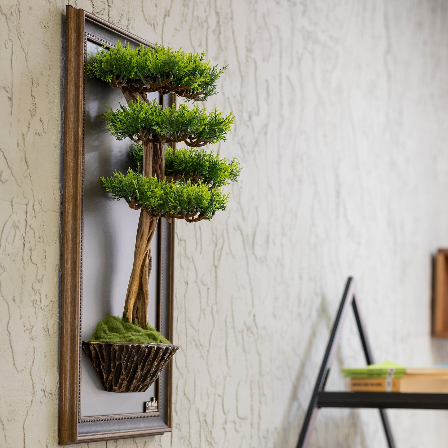 Bonsai Tree Tableau - 1 - Tree Portrait, Tree Wall Art, Tree Wall Decor, Wallboard, Home Decoration, Handmade