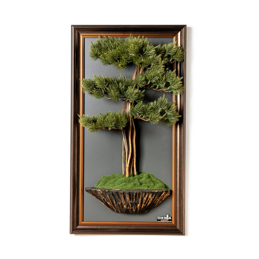 Bonsai Tree Tableau - 4 - Tree Portrait, Tree Wall Art, Tree Wall Decor, Wallboard, Home Decoration, Handmade