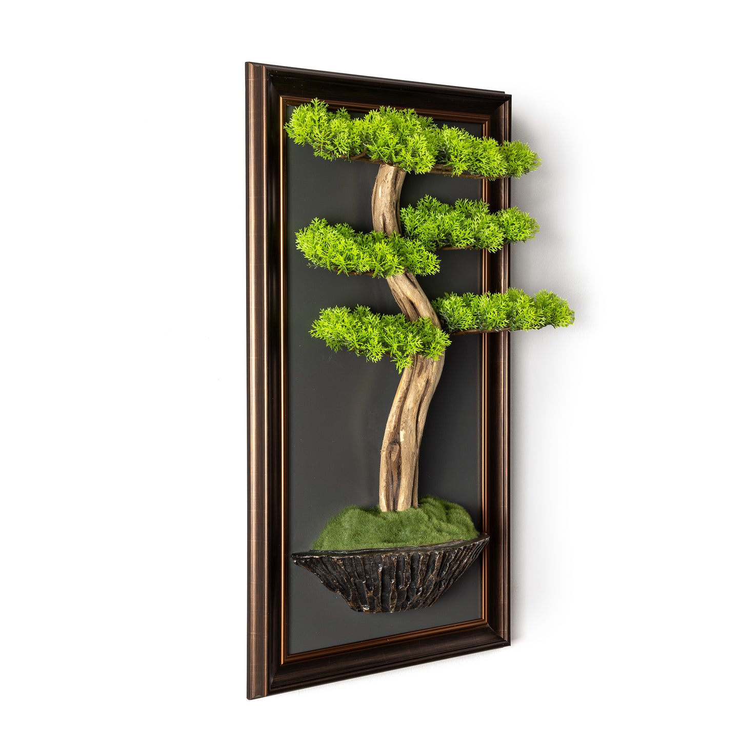 Bonsai Tree Tableau - 6 - Tree Portrait, Tree Wall Art, Tree Wall Decor, Wallboard, Home Decoration, Handmade