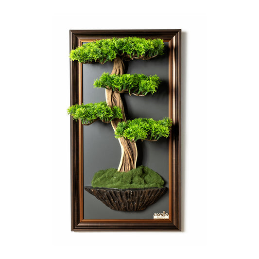 Bonsai Tree Tableau - 7 - Tree Portrait, Tree Wall Art, Tree Wall Decor, Wallboard, Home Decoration, Handmade