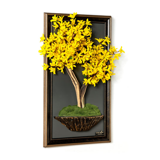 Bonsai Tree Tableau - 9 - Tree Portrait, Tree Wall Art, Tree Wall Decor, Wallboard, Home Decoration, Handmade